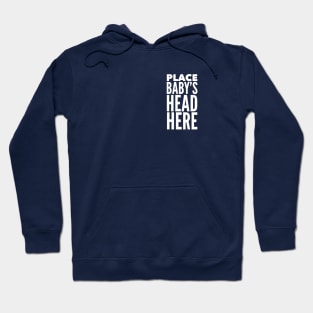 Place Baby's Head Here - Babywearing Instructions Hoodie